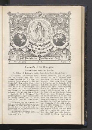 XVI. Jahrgang. 1910. August