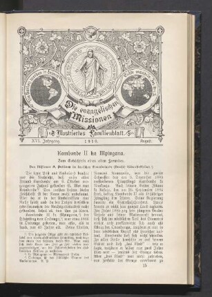 XVI. Jahrgang. 1910. August