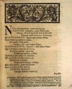 Ode genethliakē de qvibusdam medicis antitrinitariis