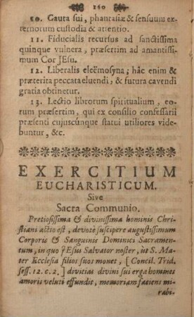 Exercitium eucharisticum.