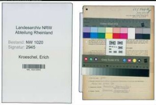 Entnazifizierung Erich Kroeschel , geb. 06.04.1915 (Fahrer)