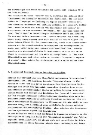 10-13, C. Historical Research versus Descriptive Studies