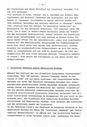 10-13, C. Historical Research versus Descriptive Studies