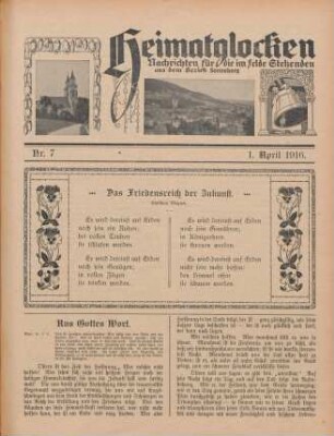 7.1916: Heimatglocken