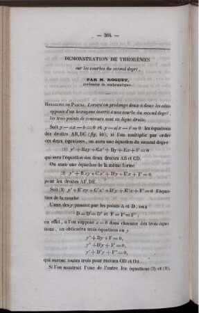 Démonstration de théorèmes.