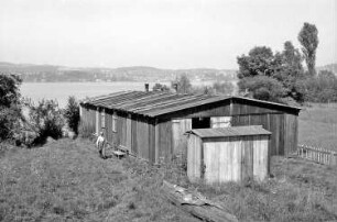 Wallhausen: am Bodensee; Baracke/Werkstatt und See