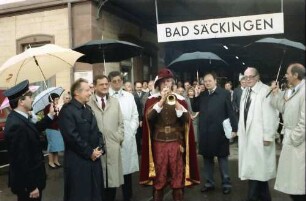 Säckingen: Begrüßung mit Trompeter