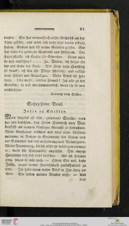 (Sechszehnter Brief - Zwanzigster Brief)