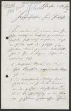 Brief von Adalbert Geheeb an Unbekannt