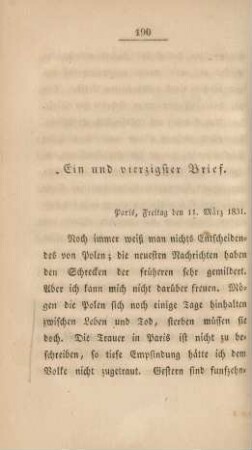 Ein und vierzigster Brief. - Fünf und vierzigster Brief