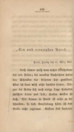 Ein und vierzigster Brief. - Fünf und vierzigster Brief