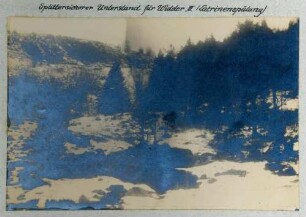 Foto des splittersicheren Unterstandes für Widder III der Latrinenspülung am Buchenkopf