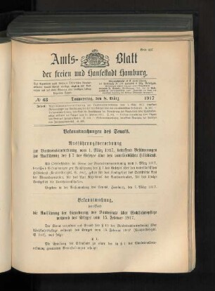 No. 63, 8. März 1917