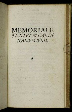 Memoriale Textvvm Cardinalivm Ivris.
