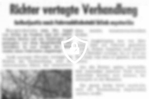 Richter vertagte Verhandlung