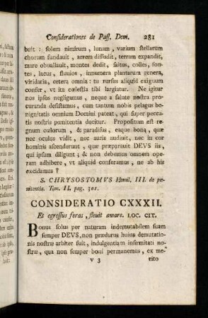 281-290, Consideratio CXXXII - CXXXV