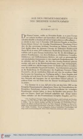 6: Aus den Fremdenbüchern der Dresdner Kunstkammer