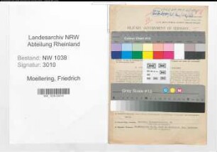 Entnazifizierung Friedrich Moellering , geb. 29.12.1905 (Beamter)