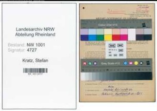 Entnazifizierung Stefan Kratz, geb. 11.06.1902 (Lagerarbeiter)