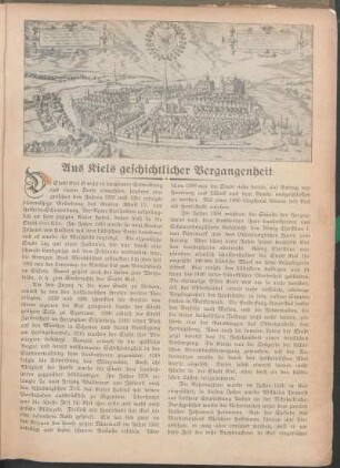 Aus Kiels geschichtlicher Vergangenheit.