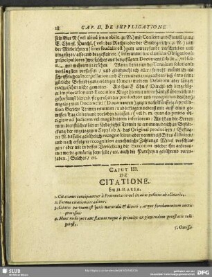 Caput III. De Citatione