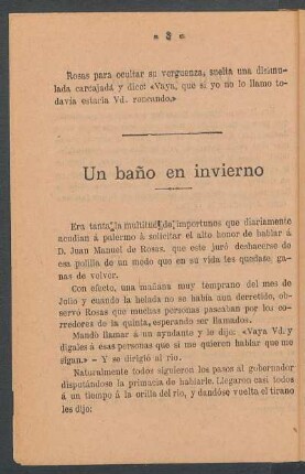 Un baño en invierno