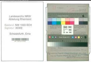 Entnazifizierung Erna Schweisfurth , geb. 24.08.1891 (Krankenschwester)