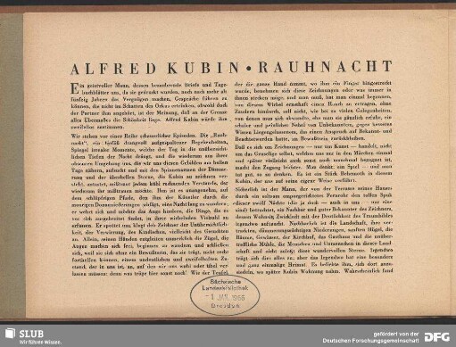 Alfred Kubin. Rauhnacht