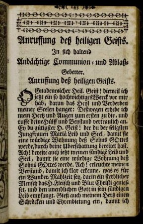 [Der fünffte Theil.] Anruffung deß heiligen Geists.