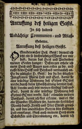 [Der fünffte Theil.] Anruffung deß heiligen Geists.