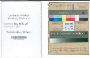 Entnazifizierung Wilhelm Bretschneider , geb. 12.05.1902 (Beamter)