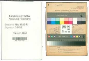 Entnazifizierung Karl Rausch , geb. 13.06.1894 (Kaufmaennischer Angestellter)