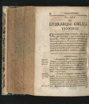 Tit. XXII. De Literarum Obligationibus.