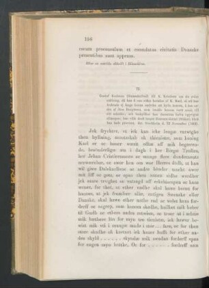 75. [Gustaf Karlsson till K. Kristiern om sin svåra ställning, dat. Stockh. d. 12 Nov. (1464].]