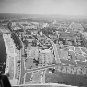 Neubaugebiete in der Pirnaischen Vorstadt und Dresden-Johannstadt : Blickrichtung Osten