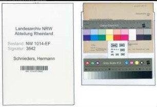 Entnazifizierung Hermann Schnieders , geb. 00.00.0000 (Verwaltungsinspektor)