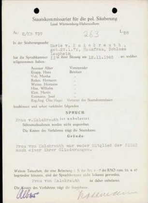 Kalckreuth, Marie von