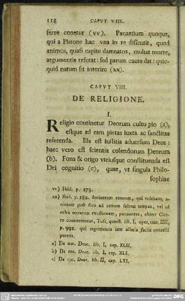 Caput VIII. De Religione