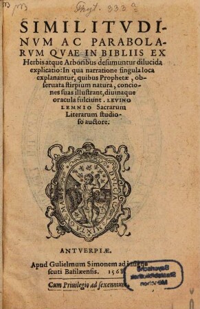 Herbarum atque arborum, quae in Bibliis passim obviae sunt, seu de similitudinibus, quae ab eis desumuntur dilucida explicatio