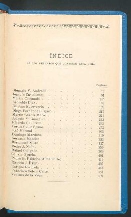 Índice de los retratos que contiene esta obra