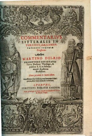 Commentarius litteralis in Threnos