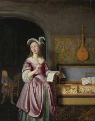 Die Sängerin am Klavier
