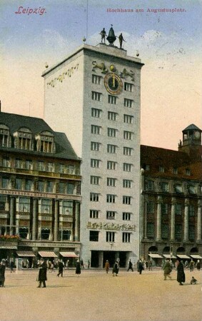 Leipzig: Hochhaus am Augustusplatz