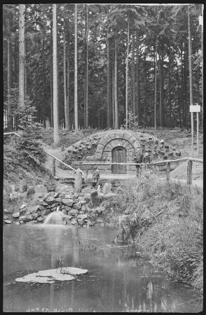 Grillenburg. Warnsdorfer Quelle im Grillenburger Wald