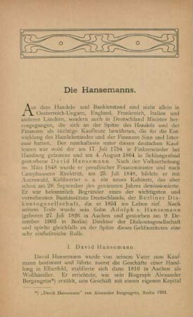 Die Hansemanns