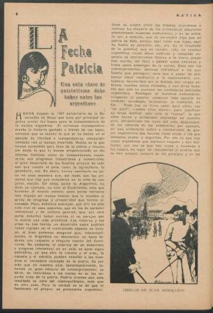 La fecha patricia : Una sola clase de patriotismo debe haber entre los argentinos