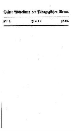 Bd. 14, Abt. 3, H. 7: Heft Bd. 14, Abt. 3, H. 7