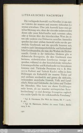 Literarisches Nachwort