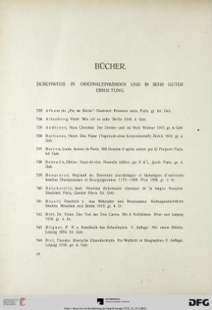Bücher (Nr. 733-860)