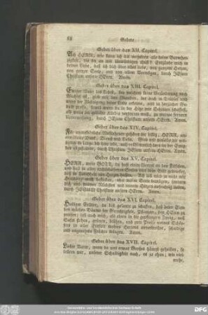 Gebet über das XII. Capitel.